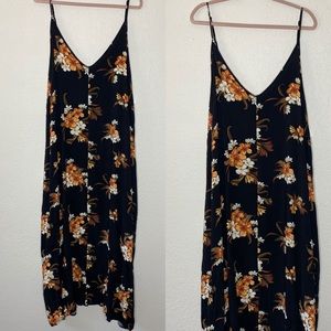 City Chic spaghetti strap floral midi dress